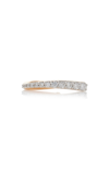 Marie Mas Ocean Tide 18k Rose Gold Diamond Ear Jewel In Pink