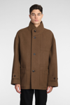LEMAIRE COAT IN BROWN WOOL
