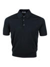 JOHN SMEDLEY SHORT-SLEEVED POLO SHIRT IN EXTRA-FINE COTTON THREAD WITH THREE BUTTONS