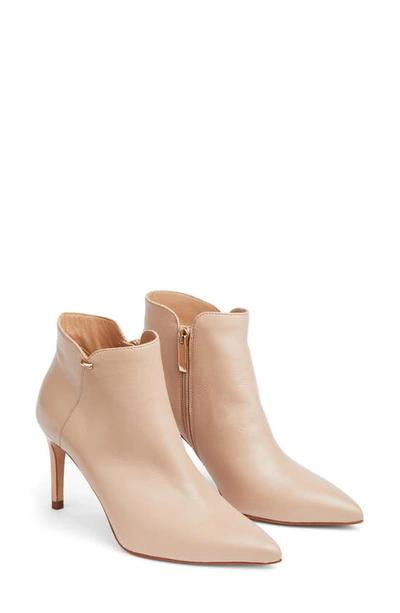 Lk Bennett Corinne Pointed Toe Bootie In Fawn