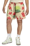 Nike Mesh Cherry Blossom Shorts In Brown