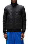 Rains High-neck Quilted Jacket In Black