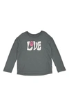 FEATHER 4 ARROW LOVE LONG SLEEVE COTTON GRAPHIC T-SHIRT