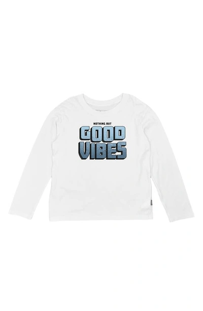 Feather 4 Arrow Babies' Good Vibes Long Sleeve Graphic T-shirt In White