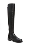 Stuart Weitzman 5050 Boots In Fabric And Nappa Leather In Black