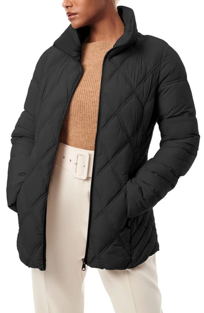 Bernardo Glad Quilted Insulated Puffer Jacket In Black