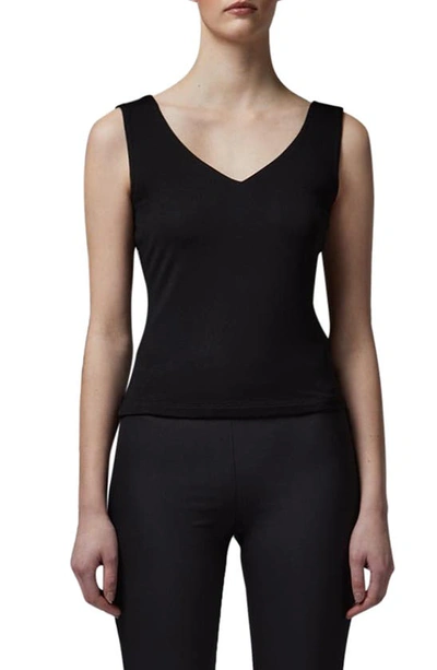 Lk Bennett Athena V-neck Tank Top In Black