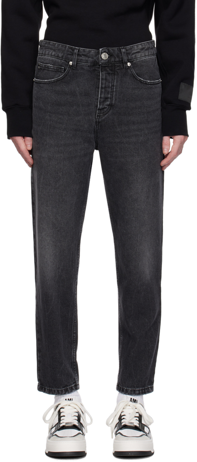 Ami Alexandre Mattiussi Black Tapered Fit Jeans