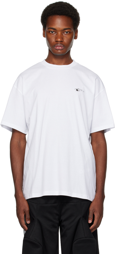 032c Graphic-print Organic Cotton T-shirt In White