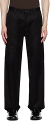 FILIPPA K BLACK RELAXED-FIT TROUSERS