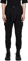 THE VIRIDI-ANNE BLACK BELTED CARGO trousers