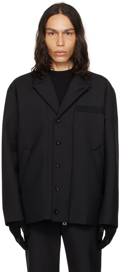 Sacai Black Suiting Bonding Jacket