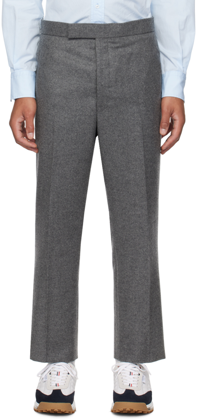 Thom Browne Gray Four-pocket Trousers In 035 Med Grey