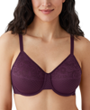 Wacoal Visual Effects Unlined Underwire Minimizer Bra In Italian Plum