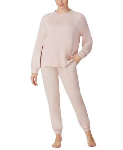 Sanctuary Women's 2-pc. Brushed French Terry Jogger Pajamas Set In Rosehip
