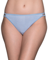 Vanity Fair Illumination String Bikini Underwear 18108 In Faded Denim