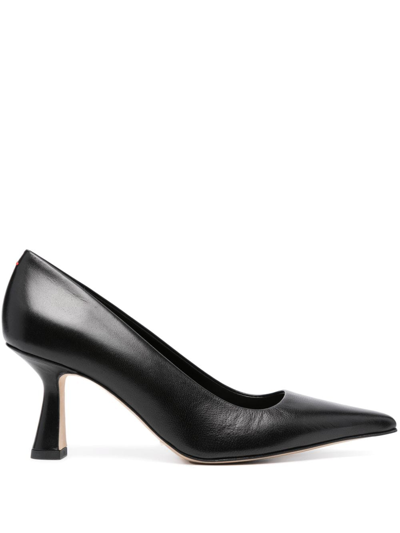 Aeyde 80mm Pointed-toe Leather Pumps In Black