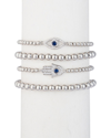 Eye Candy La The Luxe Collection Titanium Cz Heena Stretch Bracelets