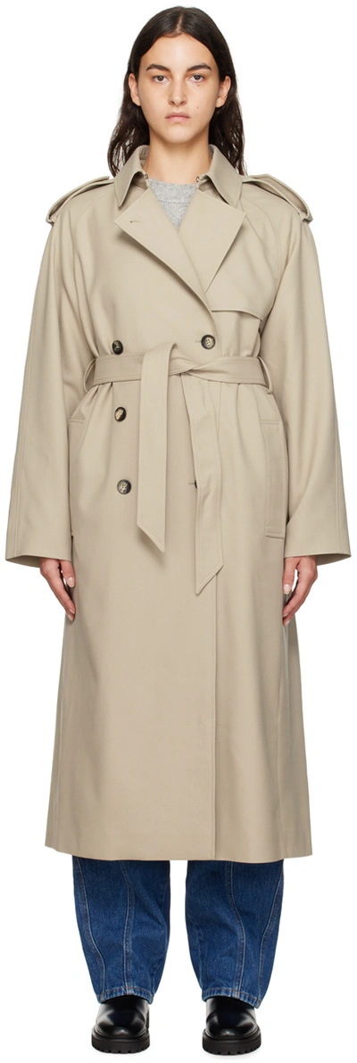 Isabel Marant Beige Jepson Trench Coat