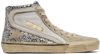 Golden Goose Gwf00116f00414860404 Slide Net Sneaker In 60404 Silver/white/m