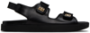 Givenchy Women Leather Sandals With 4g Metal Details In Black