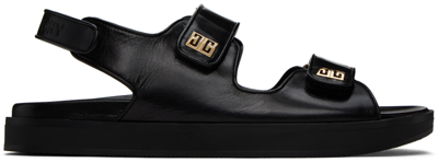 Givenchy Black 4g Sandals In 001 Black
