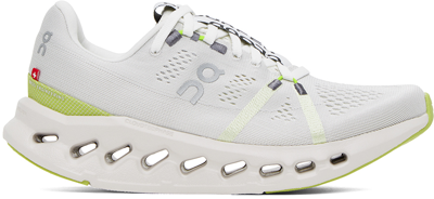 On White Cloudsurfer Sneakers In White | Sand