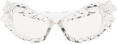 Ottolinger Transparent Twisted Sunglasses In Clear