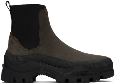 Moncler Brown Larue Chelsea Boots In 250 Espresso