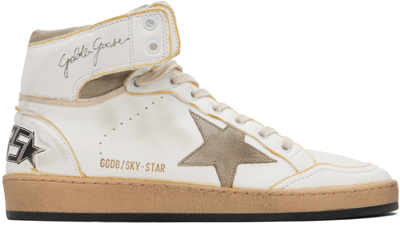 Golden Goose Sky-star High-top Sneakers In White