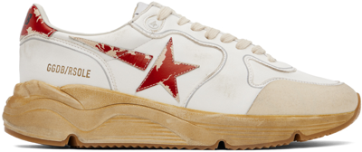 Golden Goose Running Sneakers Multicolor In White