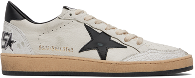 Golden Goose White Ball Star Sneakers In 10283 White/black
