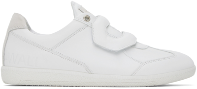 A-cold-wall* White Shard Strap Sneakers In Optic White