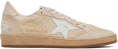 Golden Goose Ball Star Low-top Sneakers In White_milk