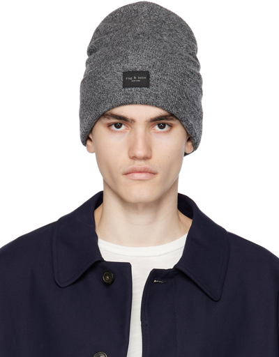 Rag & Bone Grey Addison Beanie In Grey Multi