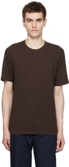 THEORY BURGUNDY ESSENTIAL T-SHIRT