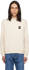 BELSTAFF OFF-WHITE PATCH SWEATSHIRT