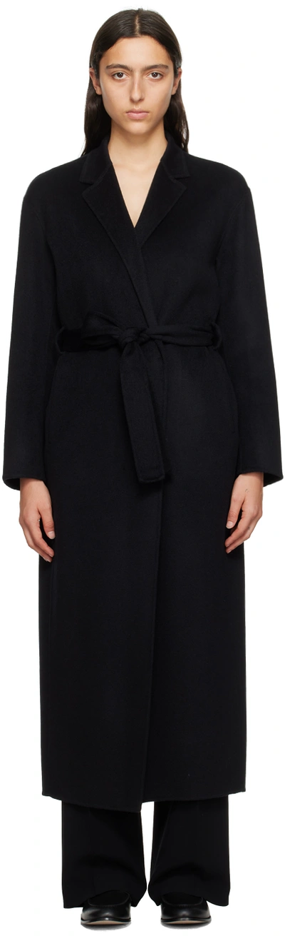 Filippa K Alexa Wool-cashmere Blend Long Coat In Blau