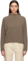 Filippa K Taupe Mika Sweater In 8968 Dark Taupe Mela