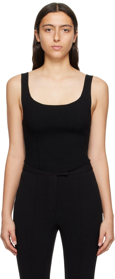 Filippa K Ribbed-knit Tank Top In 1433 Black