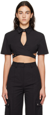 Han Kjobenhavn Black Wrap Shirt In Black