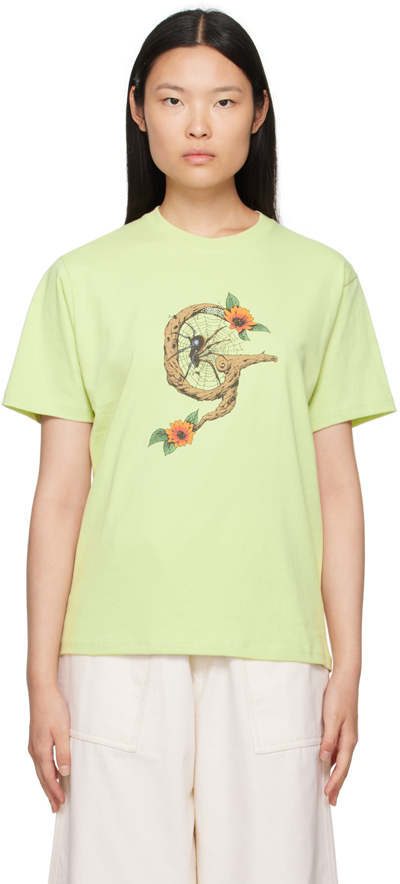 Gentle Fullness Green Graphic T-shirt In Pistachio G Spider