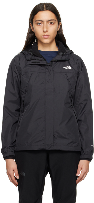 The North Face Antora Waterproof Jacket In Asphalt Grey
