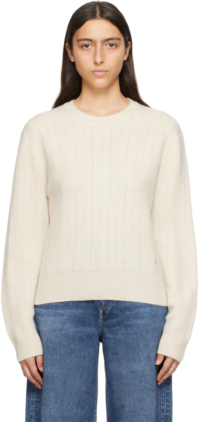 Rag & Bone Off-white Durham Jumper In Ivory