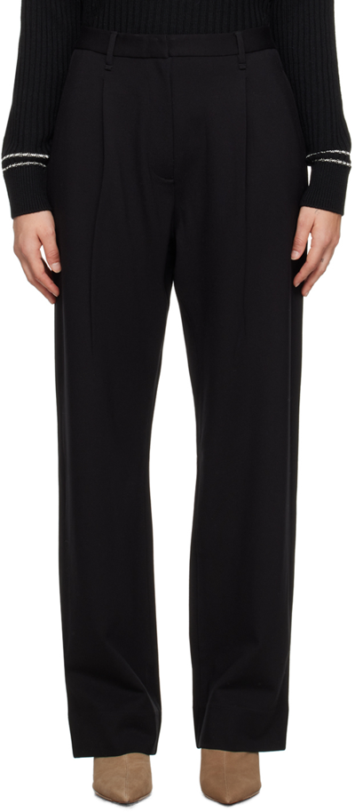 Rag & Bone Clover Wool Trousers In Black