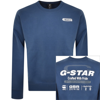 G-STAR G STAR RAW OLD SKOOL SWEATSHIRT BLUE