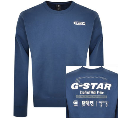 G-star G Star Raw Old Skool Sweatshirt Blue