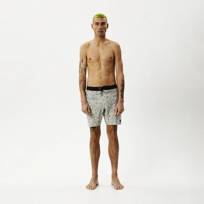 Afends Fixed Waist Boardshorts In Green