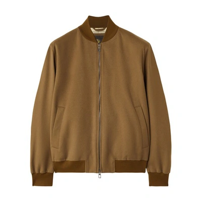 Loro Piana Lp Ivy Suede Bomber Jacket In Brown