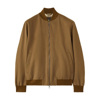 Loro Piana Lp Ivy Suede Bomber Jacket In Camel_highlander